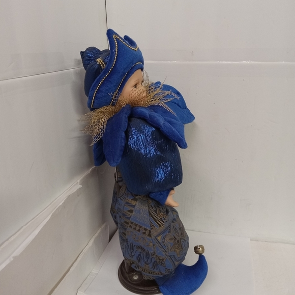 Delton Products Corp Fine Collectibles Porcelain Doll on Wooden Stand 16" - Picture 3 of 7